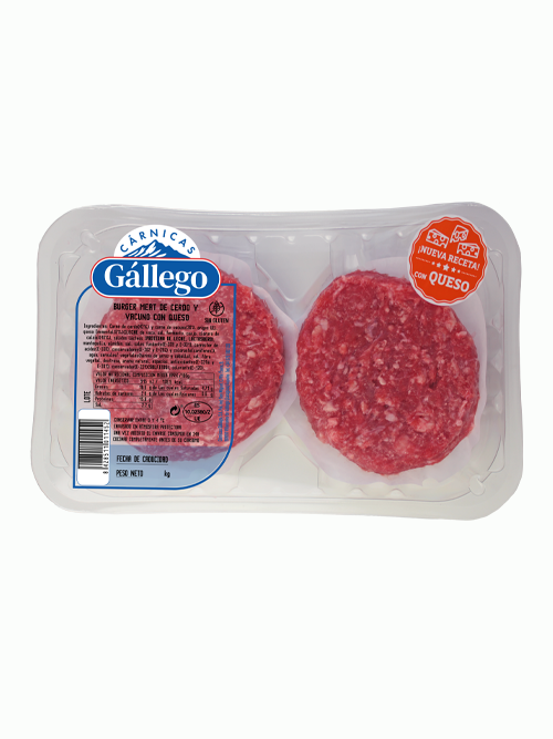 Burger meat mixta con queso